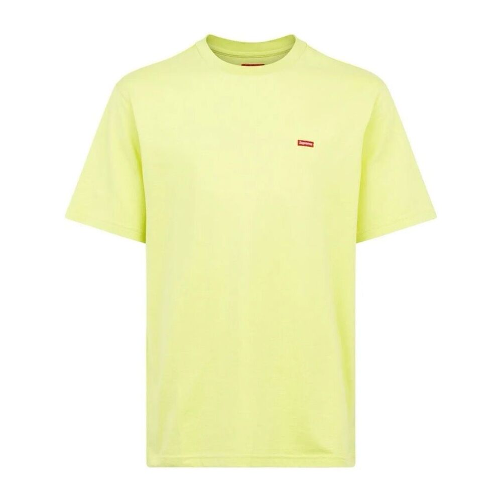 Supreme Small Box Logo T-Shirt neon yellow color